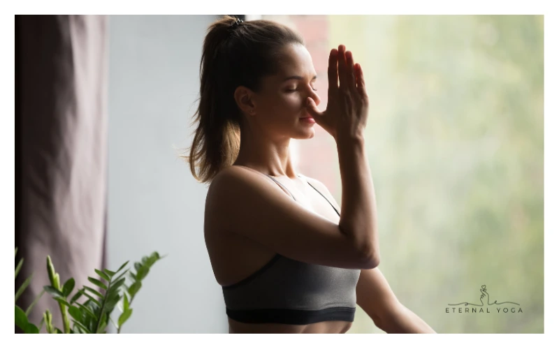 women doing breathing exercise