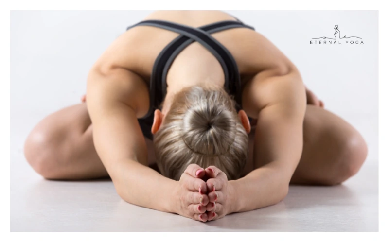 easy forward bend pose